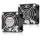 WDERAIR Mini 60mm x 25mm küçük elektronik ekipman soğutma fanı çift bilyalı rulman DIY soğutma havalandırma egzoz projeleri