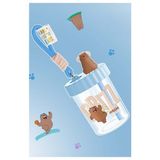 We Bare Bears Lisanslı Askılı Plastik Şişe (520ML) (Boz Ayı)