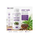 WE CHEM Soğuk Sıkım Hint Yağı (Castor Oil) 1 Kg | Pharma Grade | Food Grade | %100 Saf Doğal | Cold Pressed