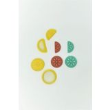WE3D Yaz Aşkı - Limon Dilimi Polimer Kil Seramik Hamuru Kalıp ve Damga Seti 2,5cm