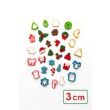 WE3D Yılbaşı Aşkı - Polimer Kil Seramik Hamuru Kalıp Seti - 3cm