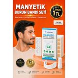 Wealtivo Premium Manyetik Burun Bandı Seti 30 Adet, Beyaz Horlama Azaltıcı Burun Ekstra Güçlü
