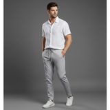 Wear Co Still Erkek Kral Pike Pantolon – Premium Dokulu, Bağcıklı, Modern Slim Fit Pantolon - Bej - 2XL