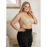 Wear Treasure Kadın Büyük Beden Sütyen C Cup Pamuklu Toparlayıcı Penye Sütyen - 95C - Ten