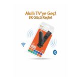 Wearfit Pro Android 14 TV Stick 8K Ultra HD 5G WiFi Bluetooth 4 Çekirdek Akıllı TV Dönüştürücü