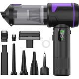 Wearfitpro WR151 18000PA Hava Üfleme ve Emiş Güçlü Mini Kablosuz Araç Içi Elektrikli Süpürge Hava Üfleme Makinesi - Siyah