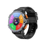 Wearfitpro WR999 4g Lite Sim Kartlı Çift Kameralı Yeni Nesil Tüm Özelliklere Sahip 64GB Yuvarlak Akıllı Saat Siyah - 35 - 48 mm