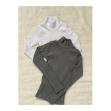 Wearflawless Kadın 2 Li Uzun Kollu Fitilli Balıkçı Yaka Örme Kaşkorse Bluz