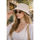 Wearflawless Kadın Bej Bucket Şapka, Yazlık Kova Şapka, Günlük Bucket/Fisher Şapka