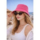 Wearflawless Kadın Bucket Şapka, Yazlık Kova Şapka, Günlük Bucket/fisher Şapka - Standart - Fuşya