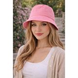 Wearflawless Kadın Bucket Şapka, Yazlık Kova Şapka, Günlük Bucket/fisher Şapka - Standart - Pembe