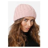 Wearflawless Kadın Katlamalı Örgü Bere Pembe Standart
