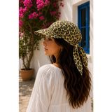 Wearflawless Kadın Safari Bağlamalı Siperli Bandana Şapka, Yazlık Güneşlik Şapka Plaj Deniz Vizör Şapka - Standart