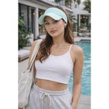 Wearflawless Kadın Vizör Şapka, Yazlık Spor Üstü Açık Esnek Şapka, Plaj Şapkası, Tenis Şapkası,trend Yazlık Şapka - Standart - Lila