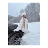 Wearflawless Peluş Kalpak Şapka, Kadın Rus Kalpak Şapka, Kışlık Şapka, Kadın Yılbaşı Hediyesi