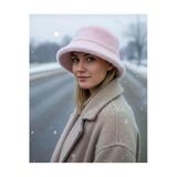 Wearflawless Peluş Kışlık Yumuşak Tüylü Bucket Şapka, Kışlık Kova Şapka, Peluş Şapka, Peluş Bere