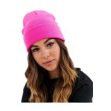 Wearflawless Unisex Katlamalı Bere pembe Standart