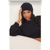 Wearflawless Unisex Katlamalı Bere siyah Standart