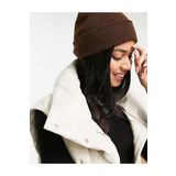 Wearflawless Unisex Kışlık Katlamalı Bere kahve Standart