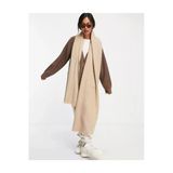 Wearflawless Unisex Sade Kalın Yumuşak Bej Atkı
