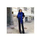Wearflawless Wearlawless Mavi Kalın Püsküllü Kışlık Atkı, Yılbaşı Hediyesi, Sevgililer Günü Hediyesi