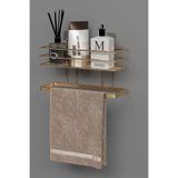 wearme Banyo Mutfak Duvar Düzenleyici Organizer Havluluk Yapışkanlı Banyo Rafı Şampuanlık Havluluklu Raf
