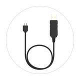 Wearpulse Checkme O2 Max, SleepU, VisualOxy, Oxiband Ring Pulse Oksimetresi, BabyO2, BabyO2 S2 için Orijinal D Tipi USB Şarj Veri Kablosu