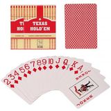 Weather Forecast Kırmızı Jumbo Plastik Su Geçirmez Jumbo Blackjack Iskambil Oyun Kağıdı CIN385KR - Renkli