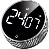 Weather Forecast Siyah Büyük LED Göstergeli Dijital Mutfak Manyetik Zamanlayıcı Timer THR394