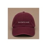 WeavedCo Best Dad in World Nakışlı Eskitme Yıkamalı Şapka Babalar Günü Özel Hediye