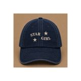 WeavedCo Star Girl (Yıldız Kız) Nakışlı Vintage Yıkamalı Kep Şapka
