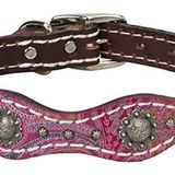Weaver Pet Vintage Şal Desenli Yaka Pembe, 1" x 19"