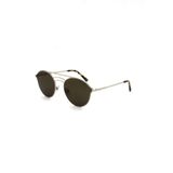 Web Marka W 0207 16Q Unisex,AVAL,METAL,GÜMÜŞ Çerçeve ORGANİK,YEŞİL Cam 55 Ekartman Güneş Gözlüğü
