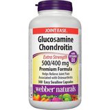 Webber Naturals Glukozamin Kondroitin ve D3 Vitamini, Ekstra Güçlü, 500/400 Mg, Premium Formül, 300 Kolay Yutulabilir Kapsül - 500 Gram