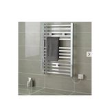 WEBER 500X800 TERMOSTATLI ELEKTRİKLİ KROM KARE DİZAYN İNGİLİZ MODEL HAVLUPAN RADYATOR ISITICI