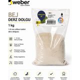 Weber Derz Dolgu 1 kg – 1-6 mm Silikon Katkılı - 1kg - 01-Krem - 1 Adet