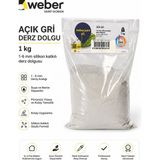 Weber Derz Dolgu 1 kg – 1-6 mm Silikon Katkılı - 1kg - Açık Gri - 1 Adet