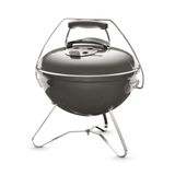 Weber Smokey Joe Premium Kömür Izgara Barbekü, 37 cm | Tuck-N-Carry Kapaklı ve Kaplamalı Çelik Ayaklı Taşınabilir Barbekü Izgarası | Katlanır Dış Mekan Ocak | Porselen-Emaye Kase - Duman Grisi