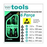 Weber Tools Antistatik Esd Düz-Yıldız Set (6 Parça) - Antistatik Düz - Yıldız (6 Parça)