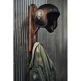 Weblonya Ahşap Askı Kask Askısı Metal Duvar Askılığı 6203 Kahverengi