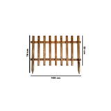 Weblonya-Bahçe Çiti Büyük Boy Ahşap Çit 100 Cm 2171