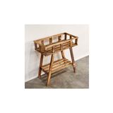 Weblonya Çiçeklik Saksı Standı 64 cm x 61 cm x 30 cm Yamuk Şekilli Çam Ağacı Oturma Odası Dekorasyonu