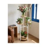 Weblonya Saksı Standı Metal 3 Katlı Yuvarlak Çiçek Rafı Stand 1481