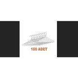 Weblonya Tel Askı 100lü Elbise Askılığı Pantolon Askısı 5409 Gri