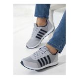 WEBORN Erkek Buz Lacivert Çizgili Casual Rahat Yumuşak Tabanlı Konforlu Sneaker Spor Ayakkabı