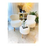 WEBPANYA Çay Seti Ikili Koltuk Berjer Ve Puf Takımı (salon, Balkon, Ofis) 3 Lü Takım