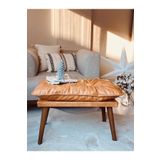 WEBPANYA Gürgen Retro Ayak Handmade Özel Tasarım Lüx Suni Deri Kaplama Bench Puf Sandalye