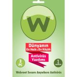 Webroot Secureanywhere Antivirus 3 Kullanıcı 1 Yıl (319994267)