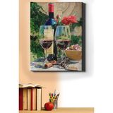 WebStyle Şarap Kadehleri Sayılarla Boyama Seti Tuval Seti Fırça Boya Dahil (Kasnaklı) Hobi - 40 x 50 cm