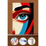 WebStyle Sayılarla Boyama Seti Çerçeveli Kasnaklı Bakış 40X50 cm